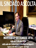 IL SINDACO ASCOLTA MORTISE