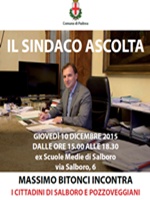 IL SINDACO ASCOLTA SALBORO