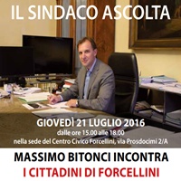 sindaco ascolta Forcellini